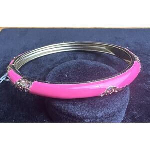 Sequin Nordstrom Colorful Thin Gold Tone Enamel Hinge Bangle $25 NWOT #141